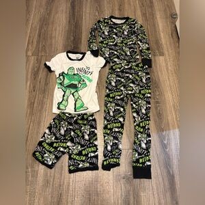 Disney Pixar Buzz Lightyear Pajamas Set Of 2 Size 8